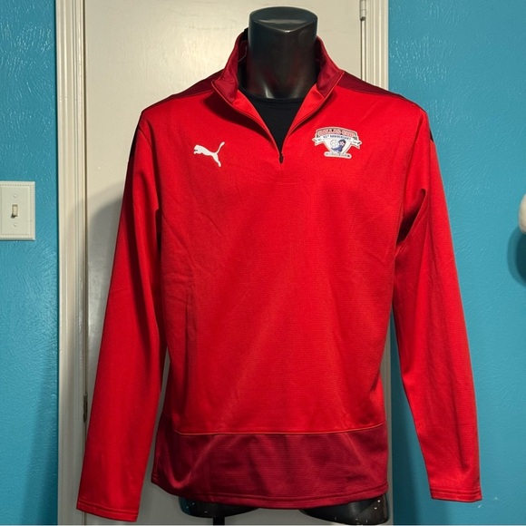 Puma Dry Cell Red Performance quarter zip Pullover size XXL nwt - Picture 1 of 16